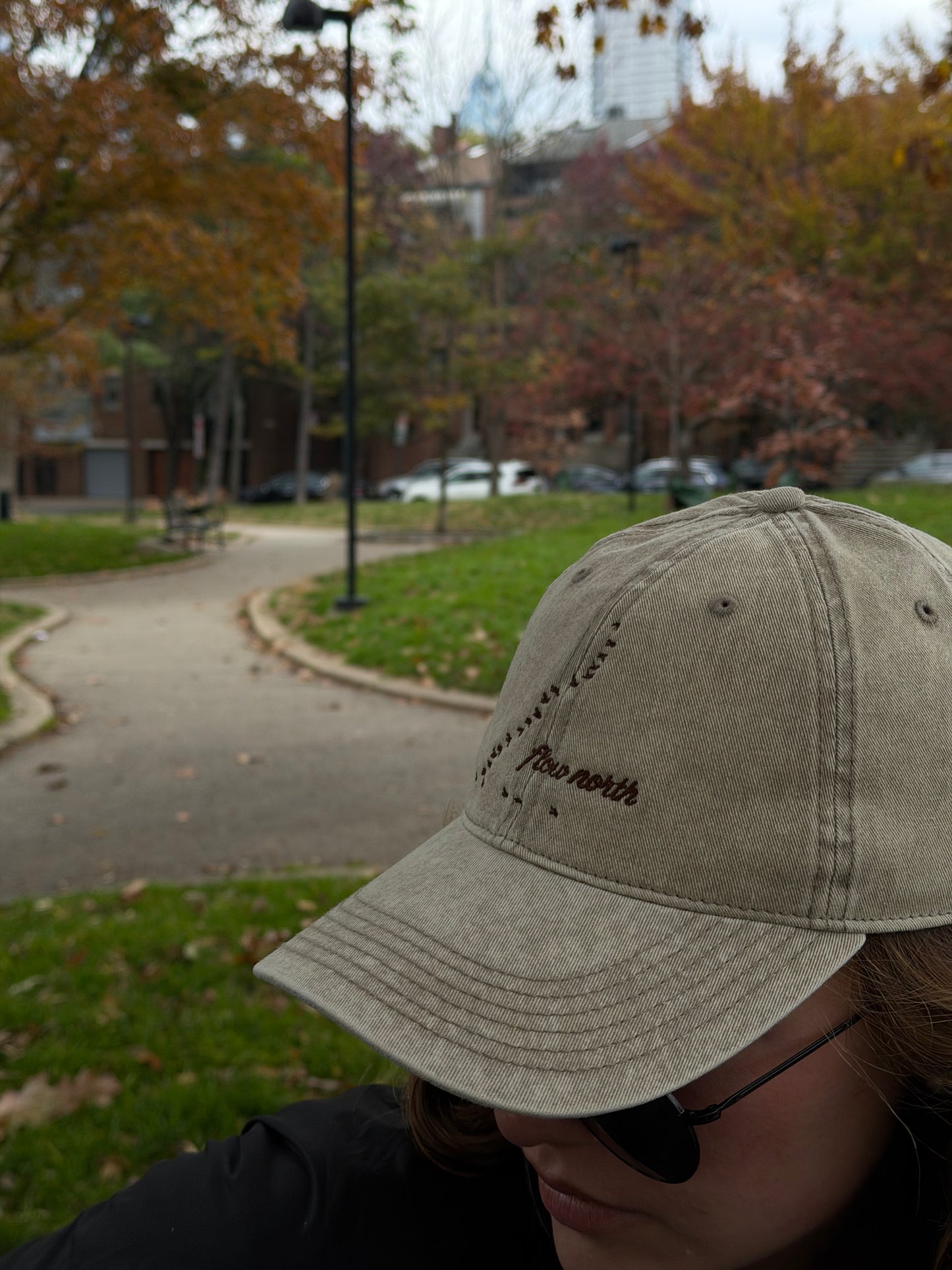 Snow Washed Slope-Style Cap