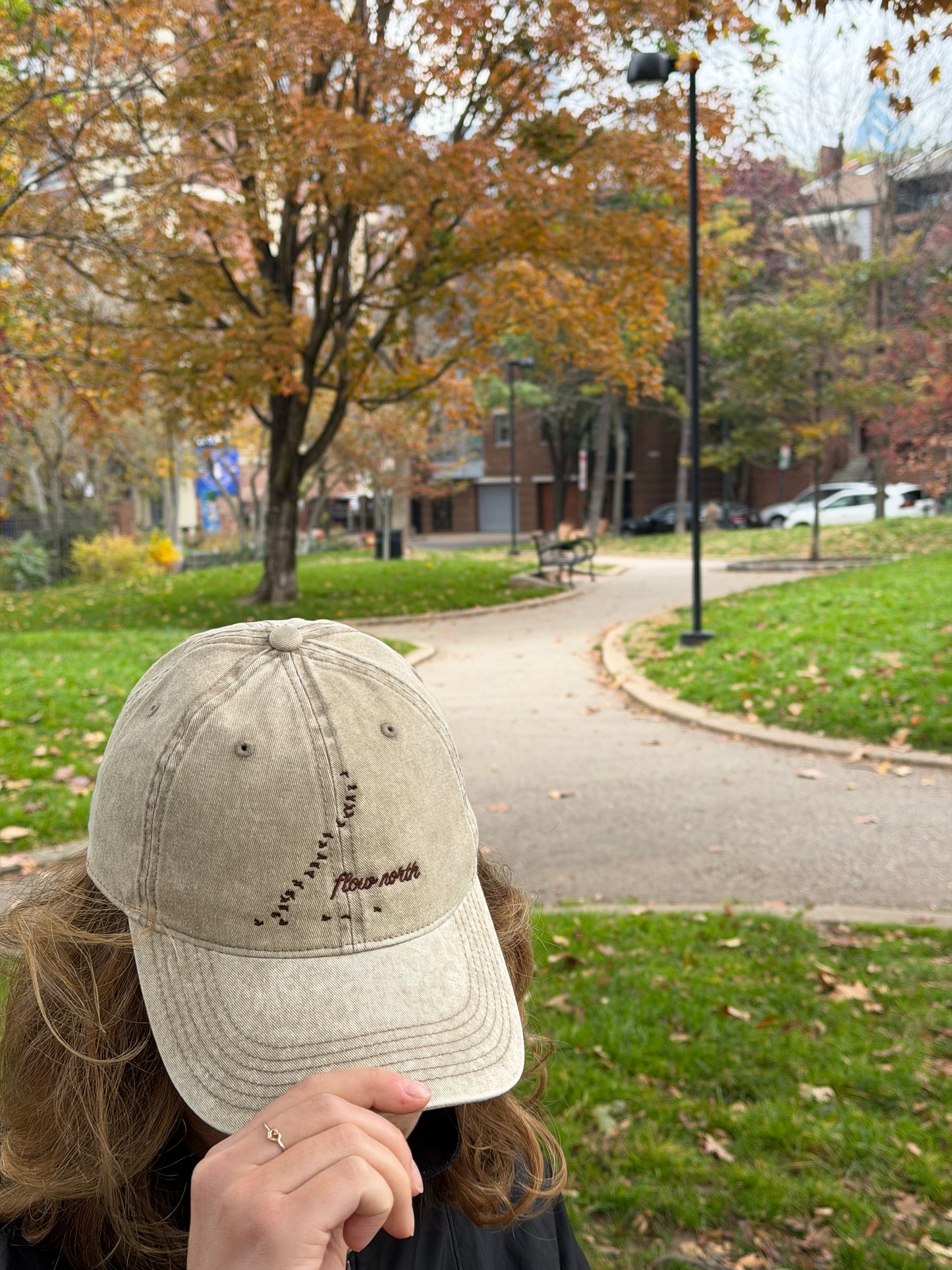 Snow Washed Slope-Style Cap